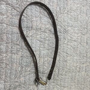 Elegant Brown Leather Belt